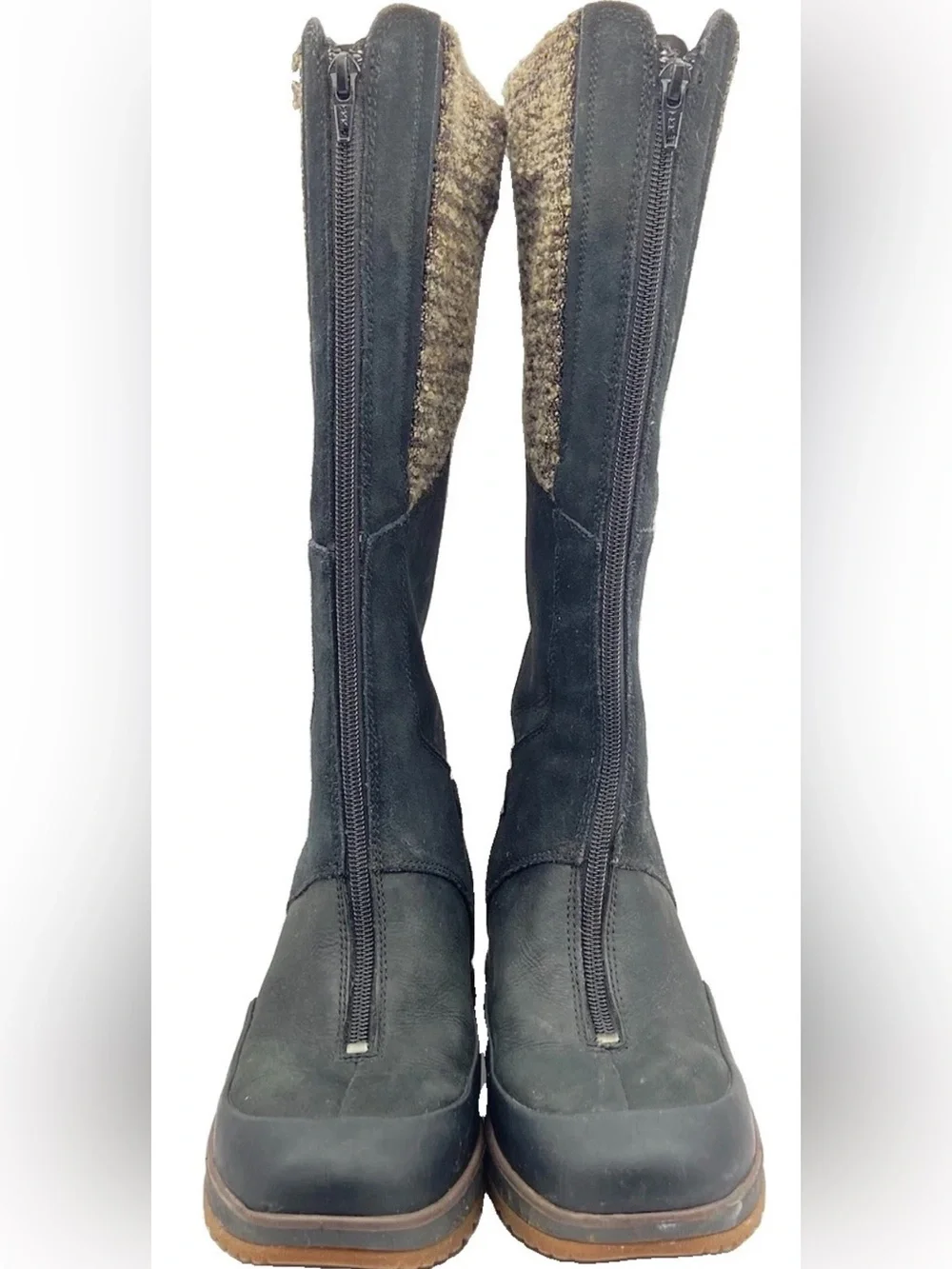 Merrell Active Heat Insole Winter Boot Womens 8.5 Black Front Zip Insulated Tall